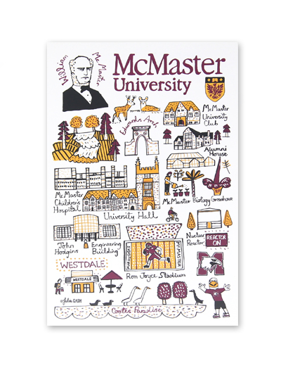 McMaster University Cityscape Post Card  - #7811994