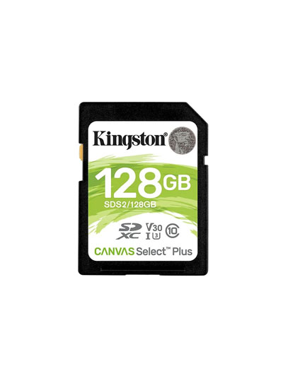 Kingston Canvas Select Plus Class 10/UHS-I (U3) V30 SDXC - 100 MB/s Read - #7962012