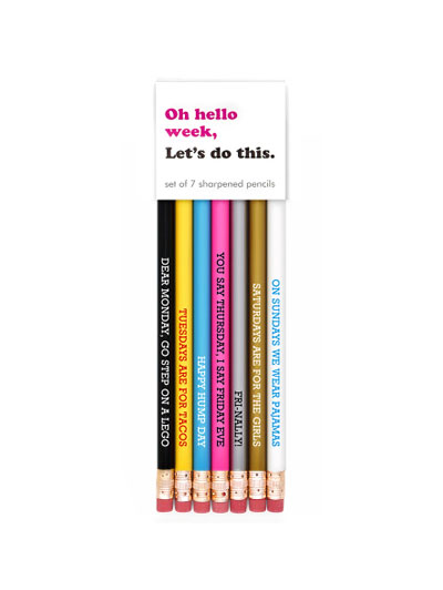 Hello Week Pencils  - #7964794